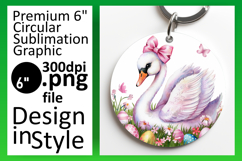 Cute Round Design Coaster Template , Cute Easter Product Image 1