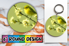 Radiant Sublimation Coasters, Birds Product Image 1