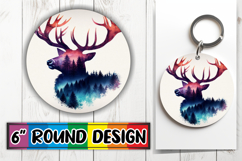 Joyful Car Coaster Round Design, Animals Art Product Image 1