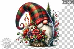 Christmas Gnome Sublimation - Clipart PNG Design Product Image 1