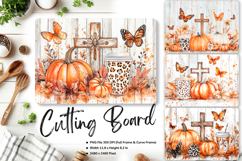 Pumpkin Cutting Board Kitchen Fall Autumn Chopping Board_83 Product Image 1