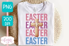 Easter sublimation PNG, Christian cross PNG design Product Image 2