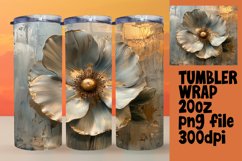 Springtime Serenade: 3D Floral Tumbler Art Product Image 1