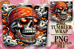 Joyful journeys 20oz tumbler wrap, Skull Product Image 1