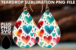 VIBRANT TEARDROP EARRINGS Ideas, Heart Product Image 1