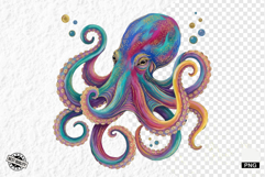 Coastal Octopus PNG Clipart Product Image 1