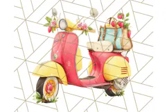 Strawberry Red Lemon Yellow Summer Clipart PNG, Summer Icons Product Image 3