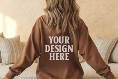 Dark Chocolate Gildan 18500 Hoodie Sweatshirt Mockup, 185 mo Product Image 1