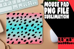 Gradient Leopard Pattern Art Mouse Pad PNG Product Image 1