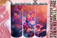 Spring Serenity Tumbler Wrap - Butterfly Magic Product Image 1