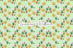 St Patrick Beer Balloon Seamless Print - Leprechaun &amp; Clover Product Image 1