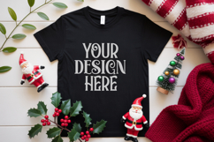 Christmas Family Matching Group T-Shirt Mockups | Holiday Fl Product Image 1