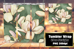 FLAWLESS PNG for 20oz Tumbler , Flower Pattern Product Image 1