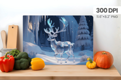 Winter Christmas Wonderland Cutting Board PNG Sublimation Product Image 1