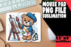 BRIGHT MOUSE PAD INSPIRATIONAL DESIGN, Cute Bear Product Image 1