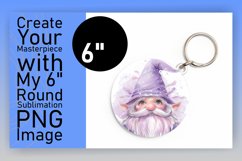 Mystical Moments: Watercolor Gnome Circle Design Product Image 1
