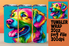 BOLD 20oz Tumbler Artwork for Sublimation , Dog Product Image 1