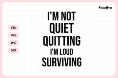 Funny Office Saying SVG | I'm Loud Surviving Product Image 3