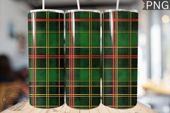 Green Christmas Plaid Tumbler Wrap - High Quality 300 Dpi Product Image 1