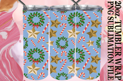 Joyful Whispers 20oz tumbler wrap, Christmas Product Image 1