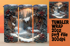 BOLD 20oz Tumbler Wrap for Customization , Christmas Product Image 1