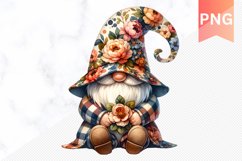 Floral Gnome Sublimation - Clipart PNG Bundle Product Image 9