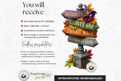 Halloween Curiosities Clipart Set | Spooky Transparent PNG Product Image 2