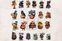 Halloween Curiosities Clipart Set | Spooky Transparent PNG Product Image 5