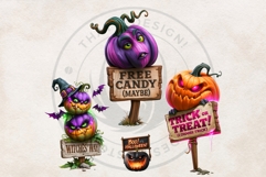 Halloween Curiosities Clipart Set | Spooky Transparent PNG Product Image 6