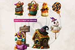 Halloween Curiosities Clipart Set | Spooky Transparent PNG Product Image 7