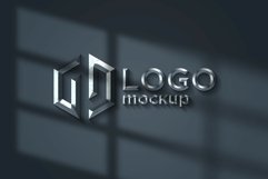 Grey Metal Logo Mockup Template Product Image 1