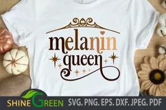 Melanin Queen SVG for Black Woman SVG, Black Girl SVG Product Image 1