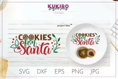 Cookies for Santa Tray SVG - Kids Christmas SVG Cut file Product Image 1