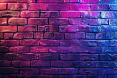 Neon Brick Background Wallpaper Product Image 1