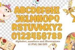 Princess Alphabet clipart PNG bundle Product Image 3