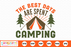 The best days are spent camping adventure SVG Product Image 2
