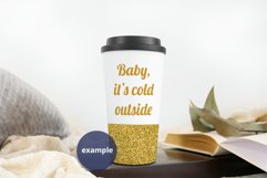 Travel Mug mockup, full wrap, neutral background PSD & JPG Product Image 4