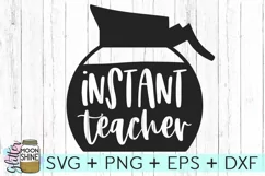 Instant Teacher SVG DXF PNG EPS Cutting Files Product Image 2
