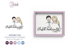 Frisch verheiratet SVG | Hochzeit SVG Product Image 1