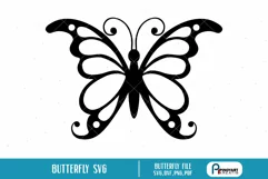 Butterfly Svg | Butterfly Clip Art | Butterfly Cut File Product Image 1