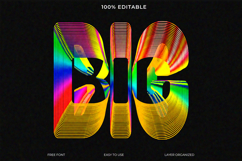 Vibrant BIG Text Design for Graphic Design Projects Product Image 1
