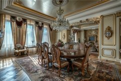 Luxurious classic dining room interior Product Image 1