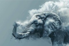 Majestic elephant in misty setting Product Image 1