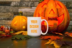 Mug Mockup Halloween 15 Oz Blank White Coffee Cup Product Image 1