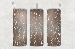 Chocolate Glowing Glitter Tumbler Wrap Sublimation Product Image 1