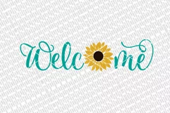 Welcome With Sunflower SVG | Farmhouse Sign | DXF and More Product Image 2