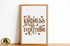 KIND SVG Positive Quote SVG PNG EPS DXF Inspirational SVG Product Image 5