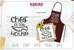 Chef of the house svg - Apron cut file - Father's day svg Product Image 1