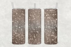 Chocolate Tone Hearts Sparkle Tumbler Sublimation Product Image 1