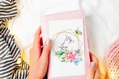 Watercolor Floral Frame ClipArt Product Image 4